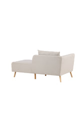 Tacoma 2 - Sitzer Sofa - beige/Polyester - Leinen - 2 - Sitzer Sofas - ALVAHOME