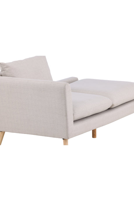 Tacoma 2 - Sitzer Sofa - beige/Polyester - Leinen - 2 - Sitzer Sofas - ALVAHOME