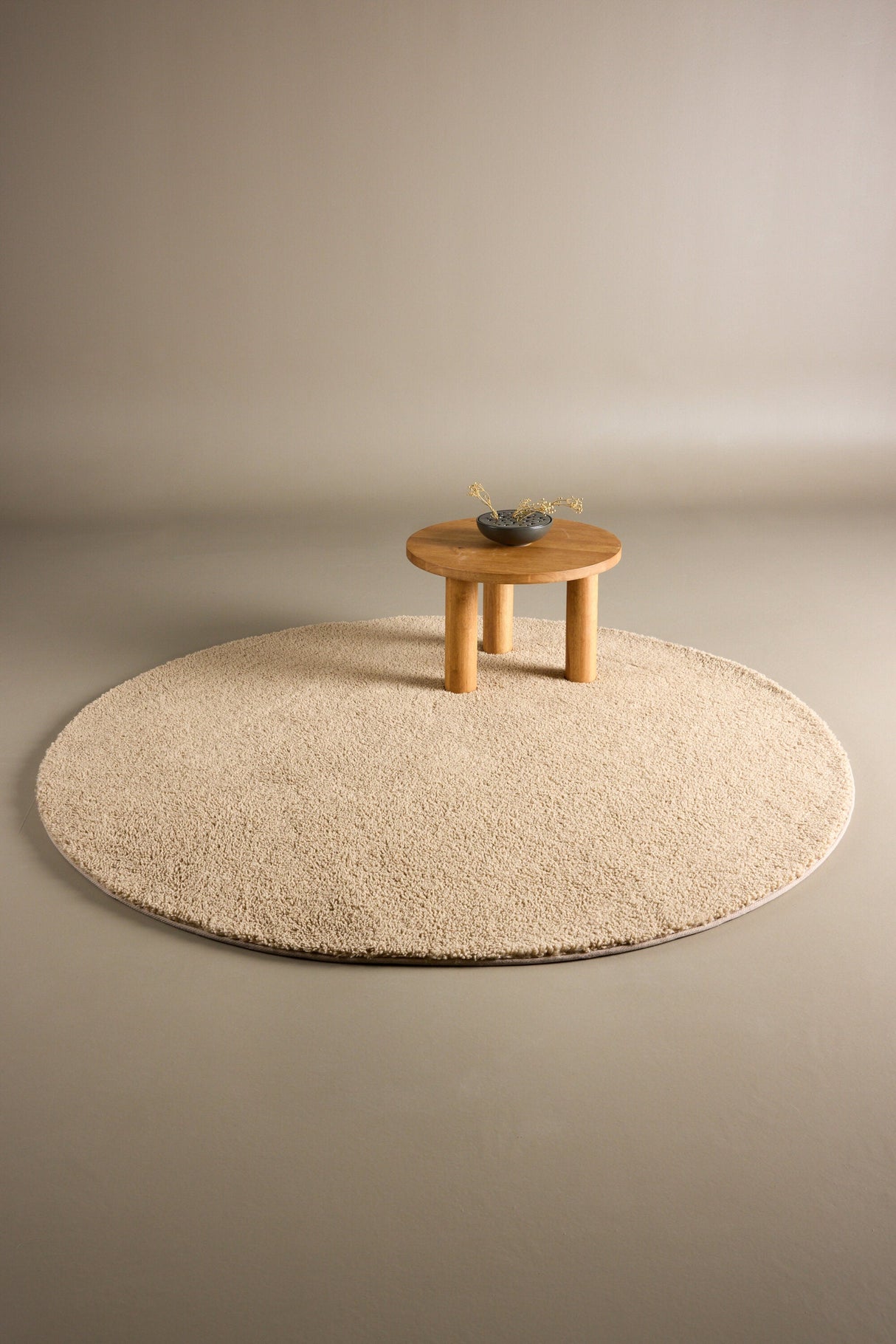Teddy Wohnzimmerteppich - beige/Polyester - Wohnzimmerteppiche - ALVAHOME