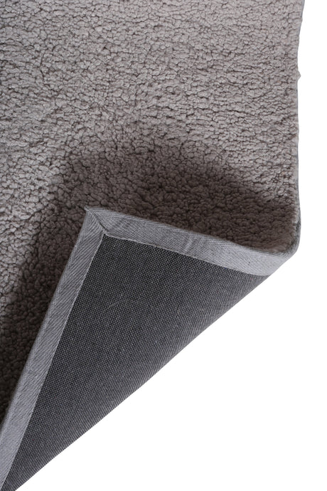 Teddy Wohnzimmerteppich - grau/Polyester - Wohnzimmerteppiche - ALVAHOME