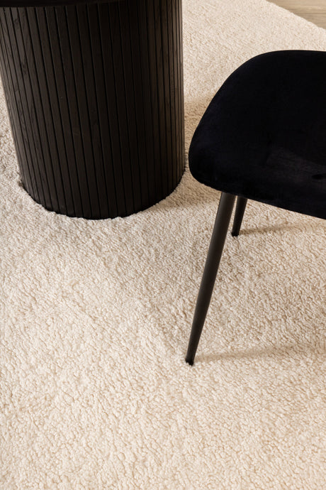 Teddy Wohnzimmerteppich - weiß/Polyester - Wohnzimmerteppiche - ALVAHOME
