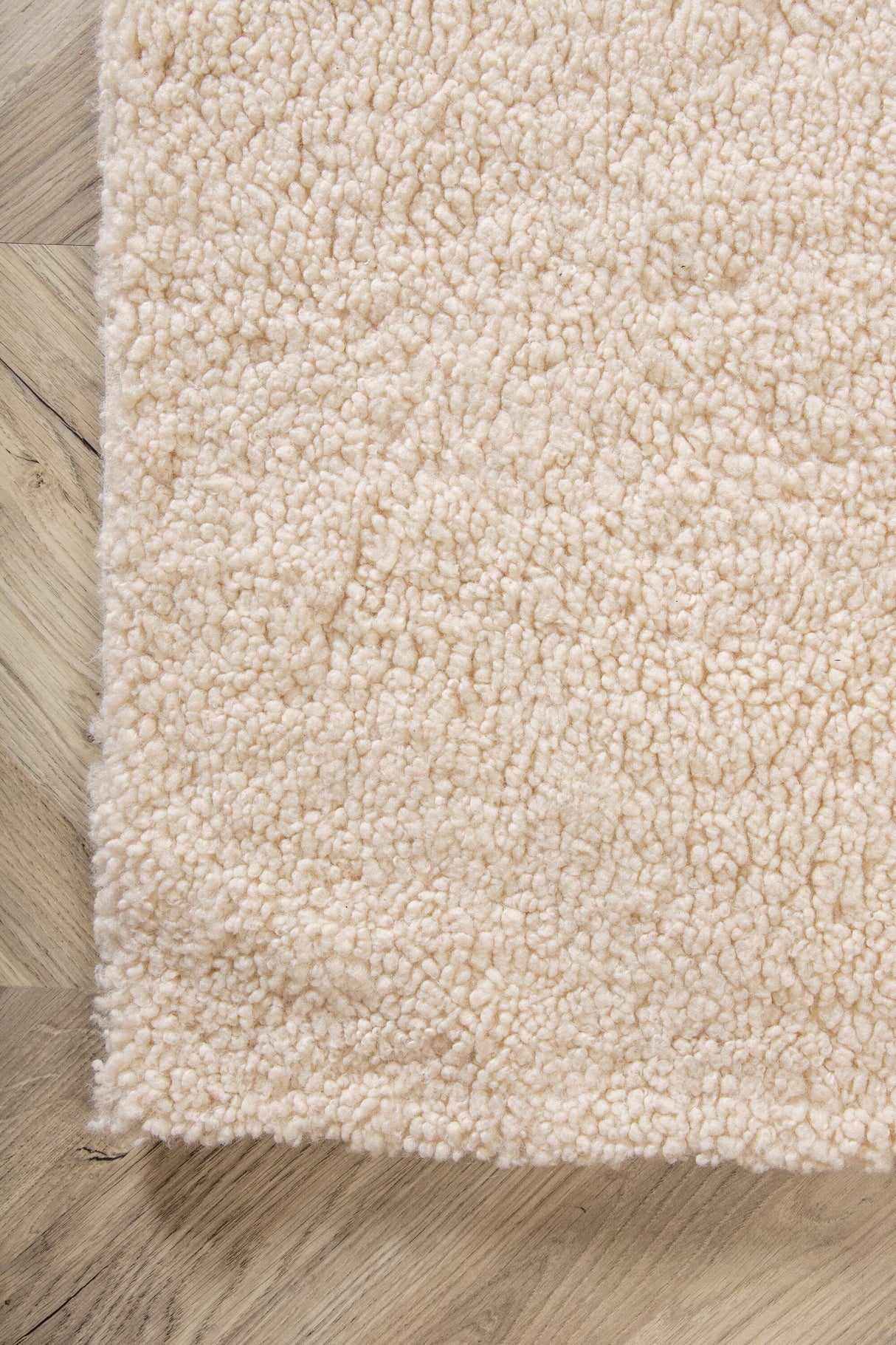 Teddy Wohnzimmerteppich - weiß/Polyester - Wohnzimmerteppiche - ALVAHOME