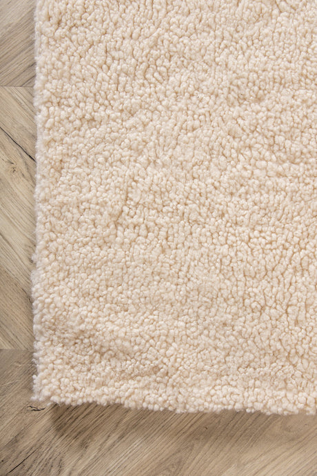 Teddy Wohnzimmerteppich - weiß/Polyester - Wohnzimmerteppiche - ALVAHOME