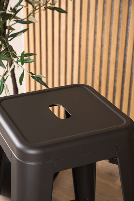 Tempe Barhocker - dunkelgrau/Stahl - Barhocker - ALVAHOME