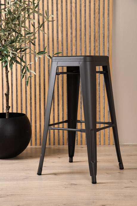 Tempe Barhocker - dunkelgrau/Stahl - Barhocker - ALVAHOME