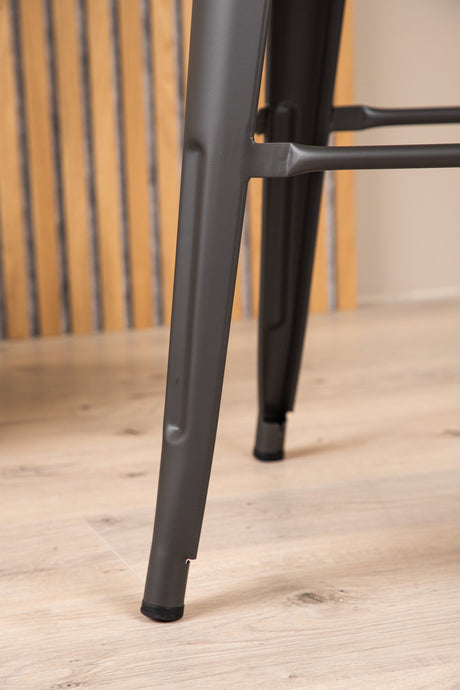 Tempe Barhocker - dunkelgrau/Stahl - Barhocker - ALVAHOME