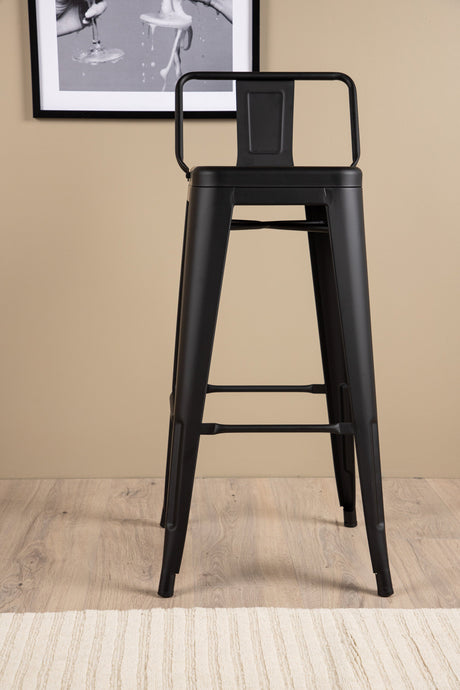 Tempe Barhocker - schwarz/Stahl - Barhocker - ALVAHOME