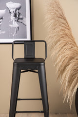 Tempe Barhocker - schwarz/Stahl - Barhocker - ALVAHOME
