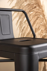 Tempe Barhocker - schwarz/Stahl - Barhocker - ALVAHOME