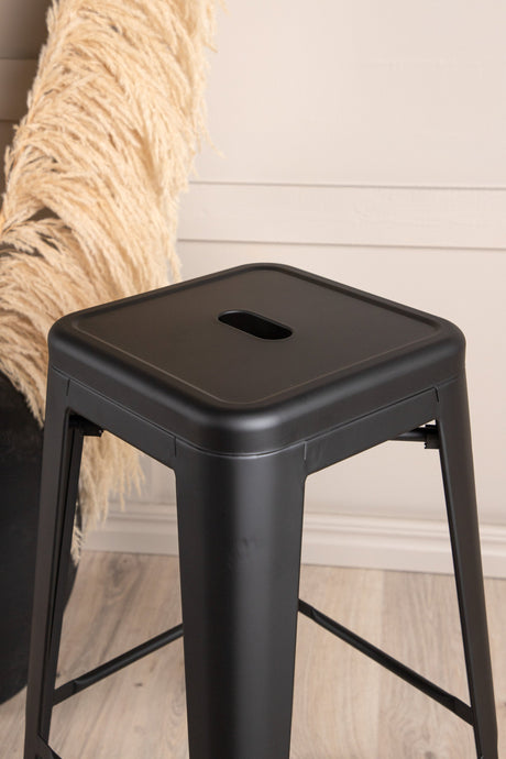 Tempe Barhocker - schwarz/Stahl - Barhocker - ALVAHOME