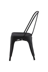 Tempe Esszimmerstuhl - schwarz/Stahl - Essstühle - ALVAHOME