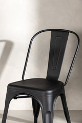 Tempe Esszimmerstuhl - schwarz/Stahl - Essstühle - ALVAHOME