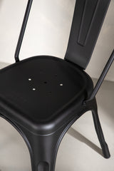 Tempe Esszimmerstuhl - schwarz/Stahl - Essstühle - ALVAHOME