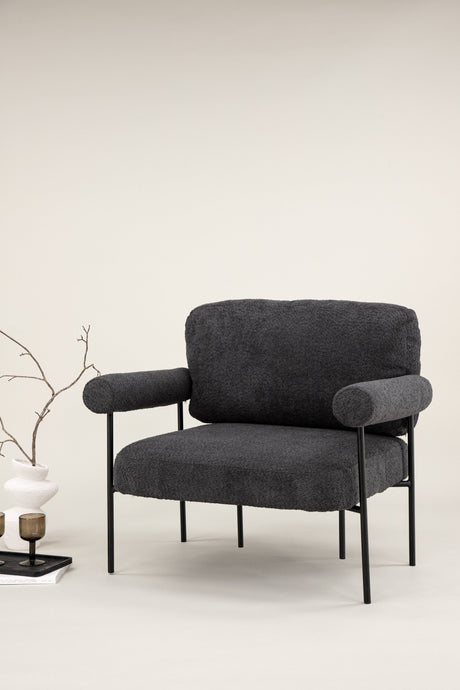 Tillberga x Josefin Lustig Sessel - dunkelgrau/Bouclé - Sessel - ALVAHOME
