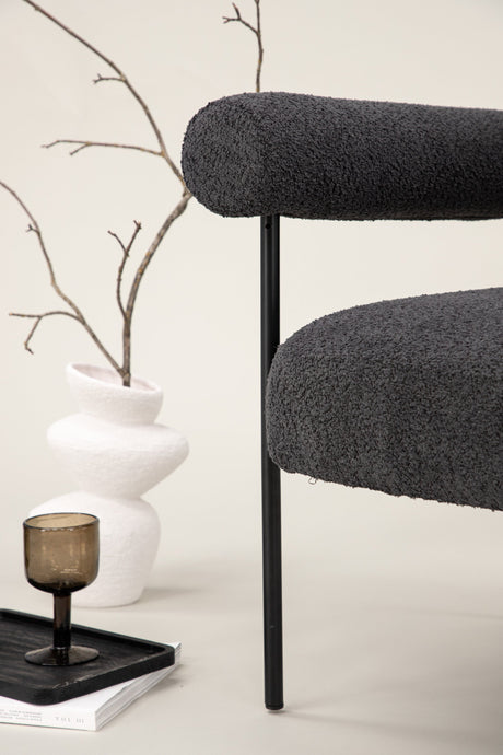 Tillberga x Josefin Lustig Sessel - dunkelgrau/Bouclé - Sessel - ALVAHOME