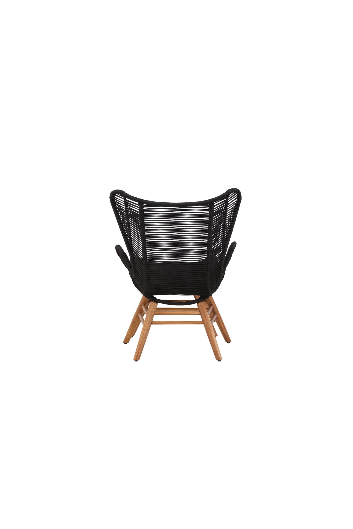 Tingeling Outdoor Lounge - Stuhl - schwarz/Akazie - Accent Chair - ALVAHOME