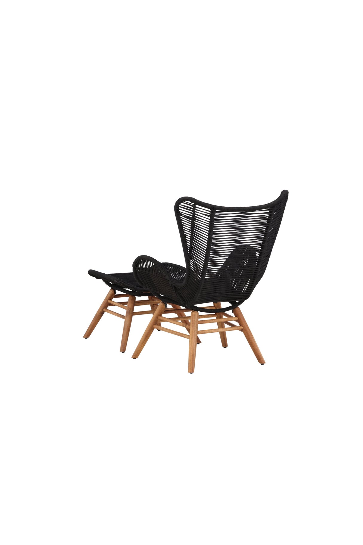 Tingeling Outdoor Lounge - Stuhl - schwarz/Akazie - Accent Chair - ALVAHOME
