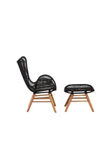 Tingeling Outdoor Lounge - Stuhl - schwarz/Akazie - Accent Chair - ALVAHOME