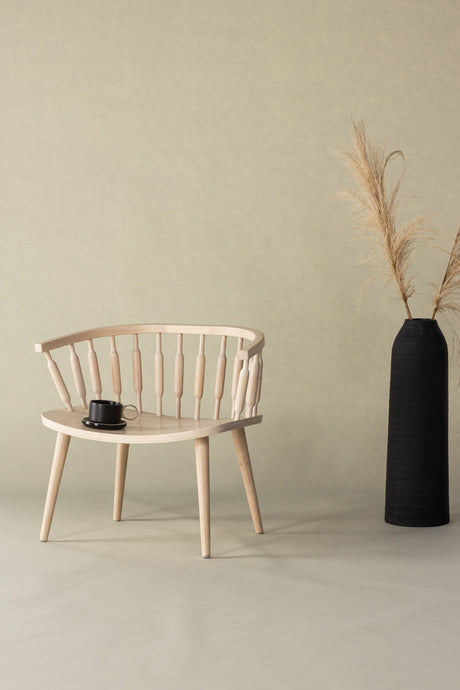 Tjärnö Sessel - white - wash/Gummiholz - Sessel - ALVAHOME