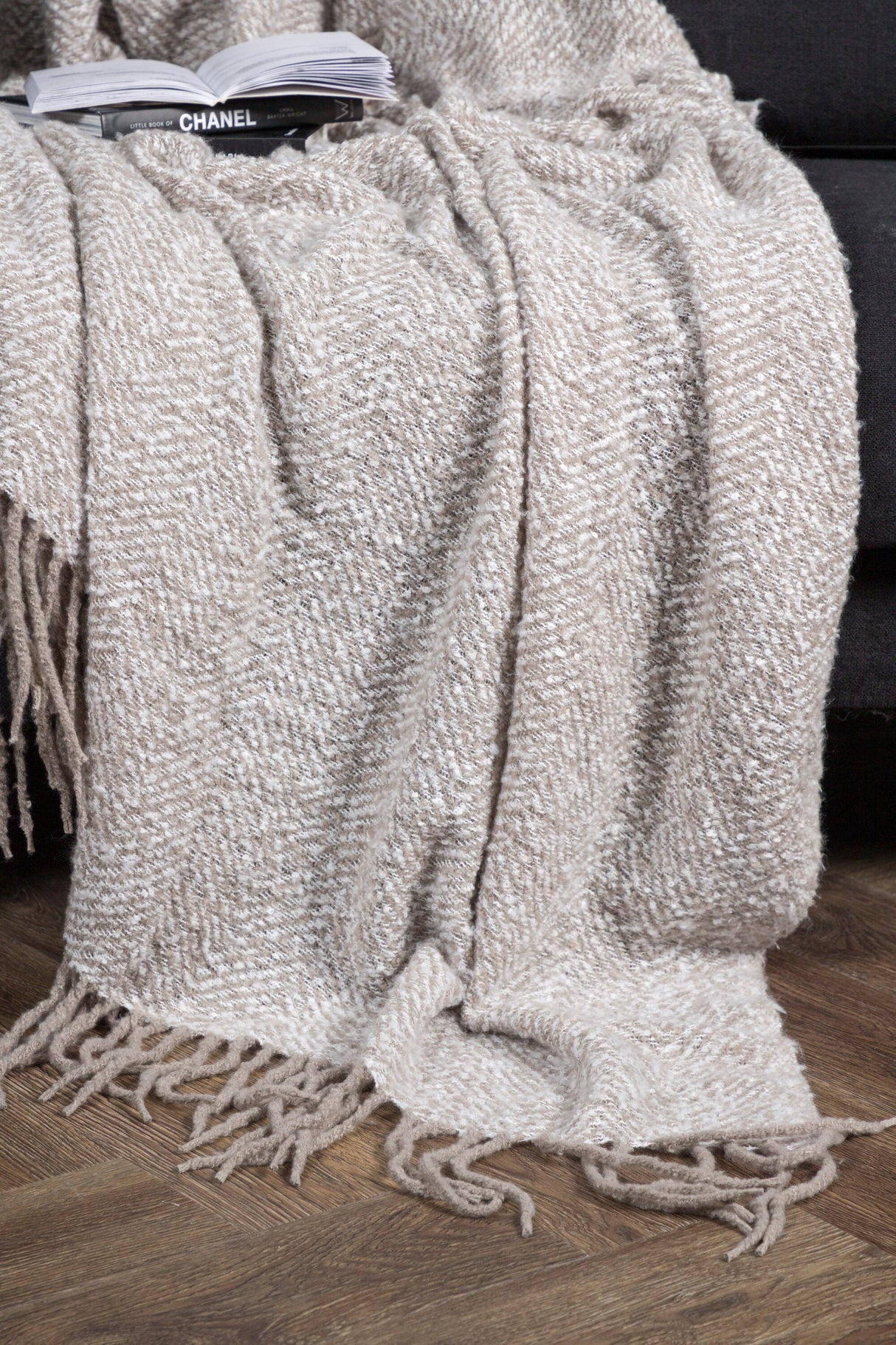 Toby Decke - hellgrau/Polyester - Decken - ALVAHOME