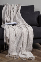 Toby Decke - hellgrau/Polyester - Decken - ALVAHOME