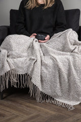 Toby Decke - hellgrau/Polyester - Decken - ALVAHOME
