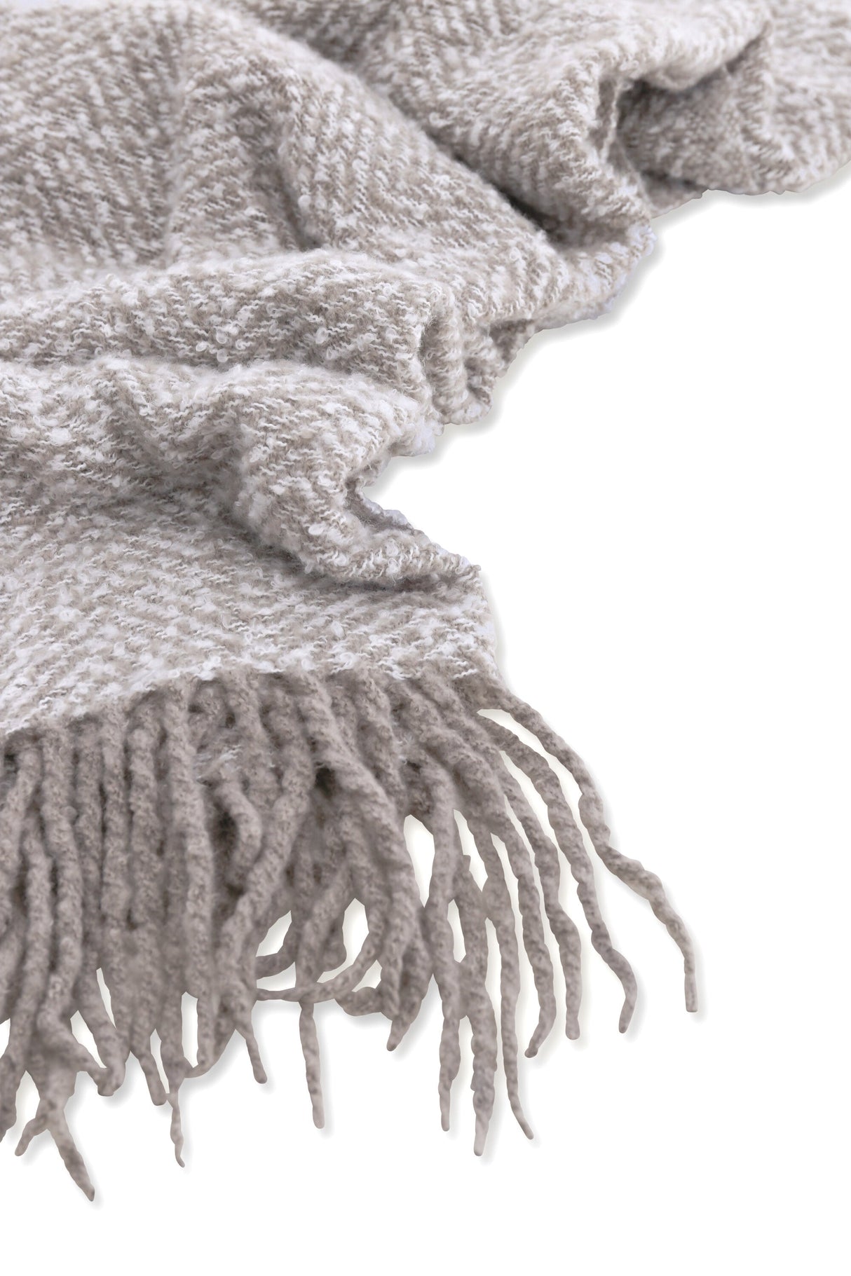 Toby Decke - hellgrau/Polyester - Decken - ALVAHOME