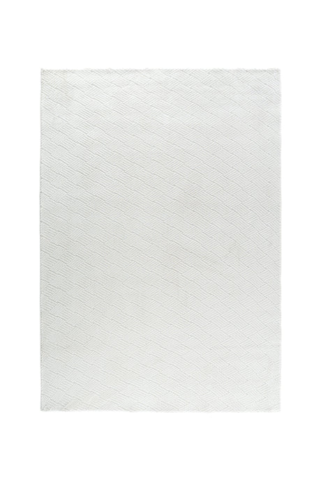 Todd Wohnzimmerteppich - weiß/Polyester - Wohnzimmerteppiche - ALVAHOME