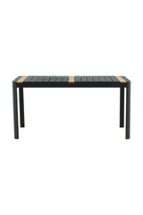 Togo Outdoor - Esstisch rechteckig - schwarz/Aluminum - Outdoor - Esstische (rechteckig) - ALVAHOME