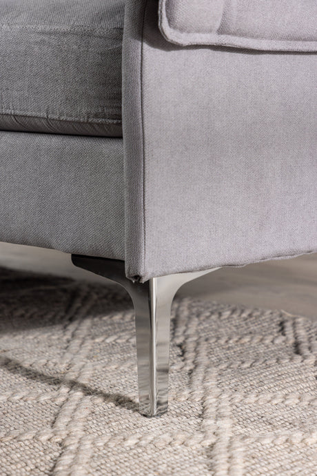 Toulouse 3 - Sitzer Sofa - grau/Polyester - 3 - Sitzer Sofas - ALVAHOME
