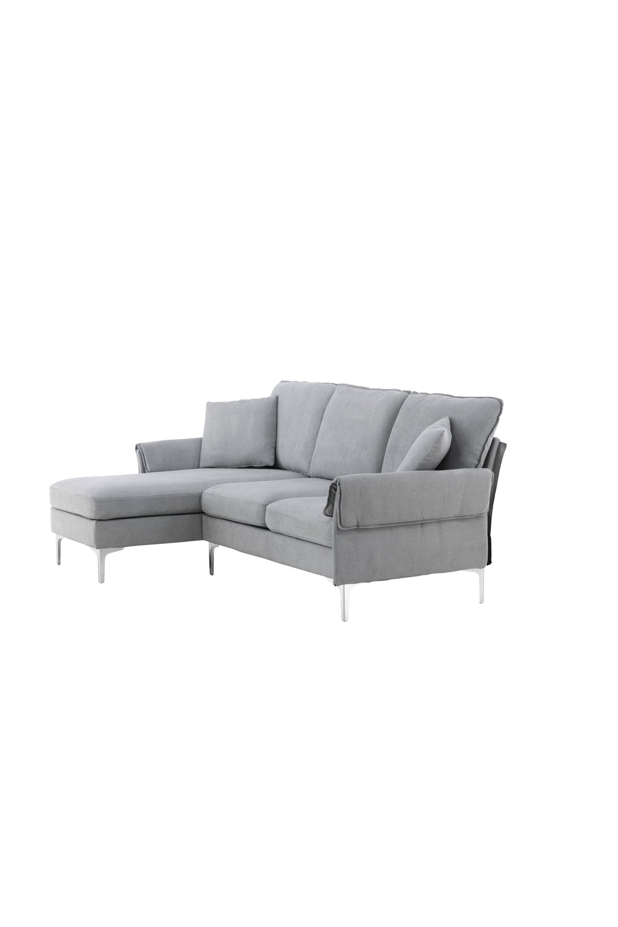 Toulouse 3 - Sitzer Sofa - grau/Polyester - 3 - Sitzer Sofas - ALVAHOME