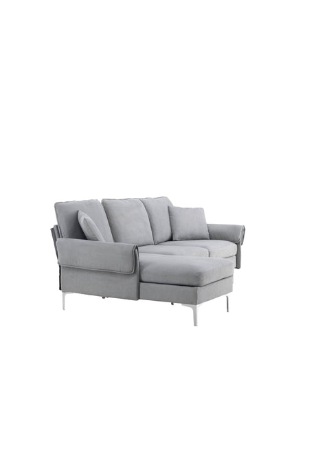 Toulouse 3 - Sitzer Sofa - grau/Polyester - 3 - Sitzer Sofas - ALVAHOME