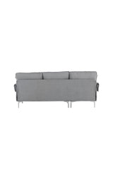 Toulouse 3 - Sitzer Sofa - grau/Polyester - 3 - Sitzer Sofas - ALVAHOME
