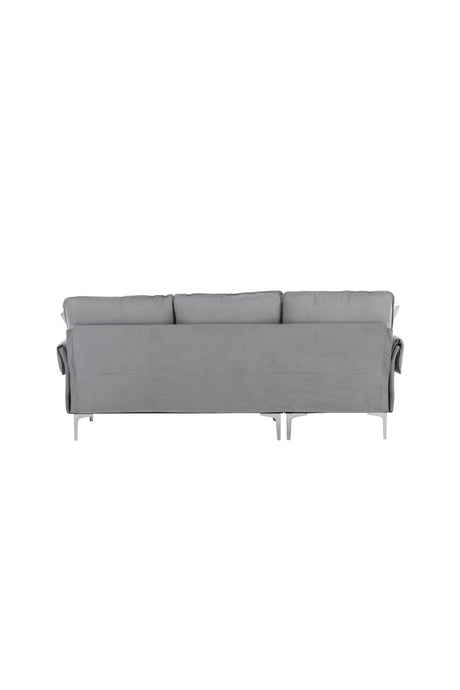 Toulouse 3 - Sitzer Sofa - grau/Polyester - 3 - Sitzer Sofas - ALVAHOME
