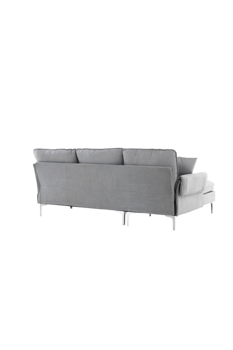 Toulouse 3 - Sitzer Sofa - grau/Polyester - 3 - Sitzer Sofas - ALVAHOME