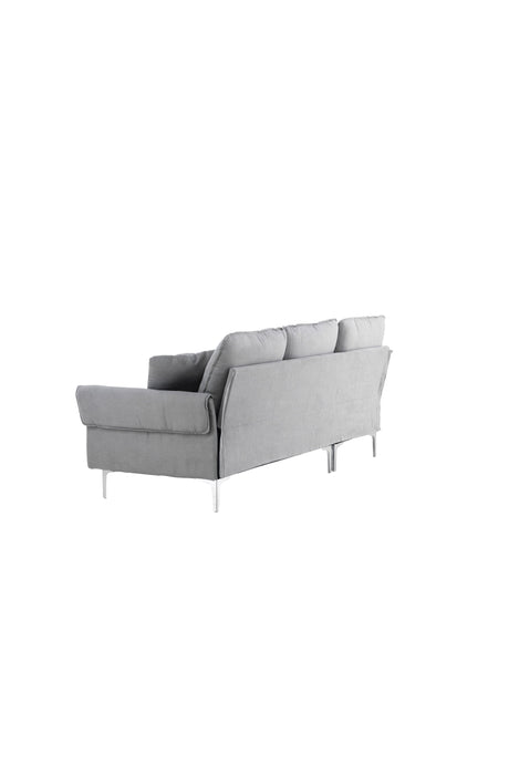 Toulouse 3 - Sitzer Sofa - grau/Polyester - 3 - Sitzer Sofas - ALVAHOME