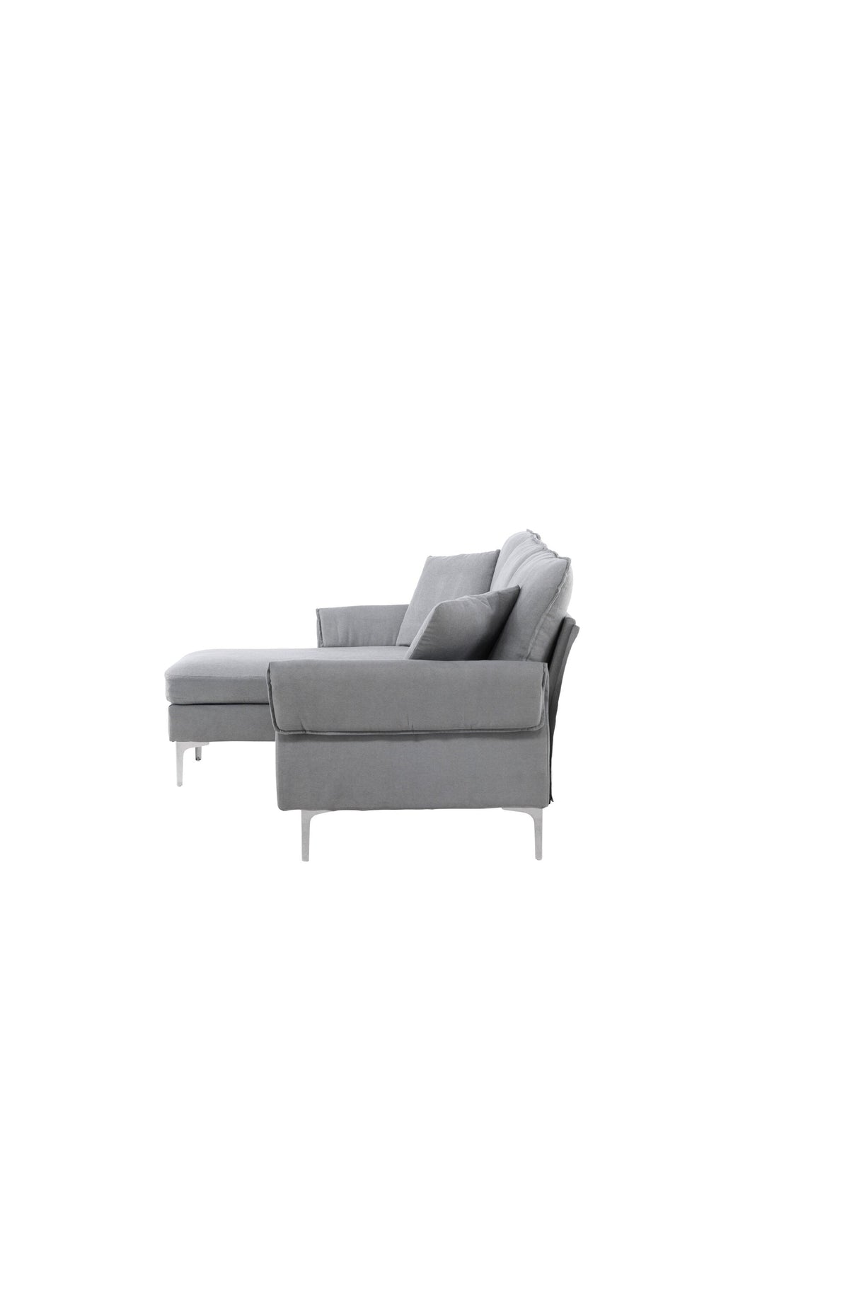 Toulouse 3 - Sitzer Sofa - grau/Polyester - 3 - Sitzer Sofas - ALVAHOME