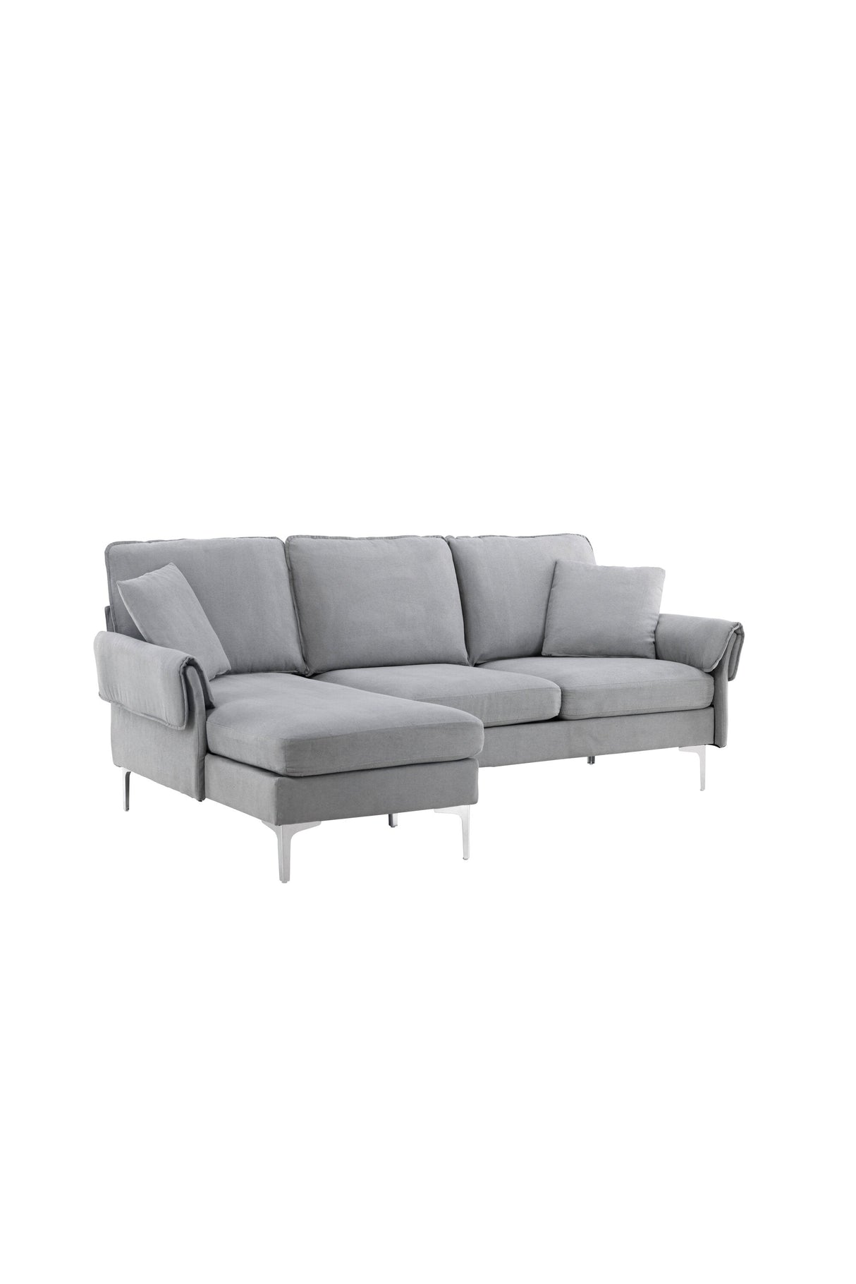 Toulouse 3 - Sitzer Sofa - grau/Polyester - 3 - Sitzer Sofas - ALVAHOME