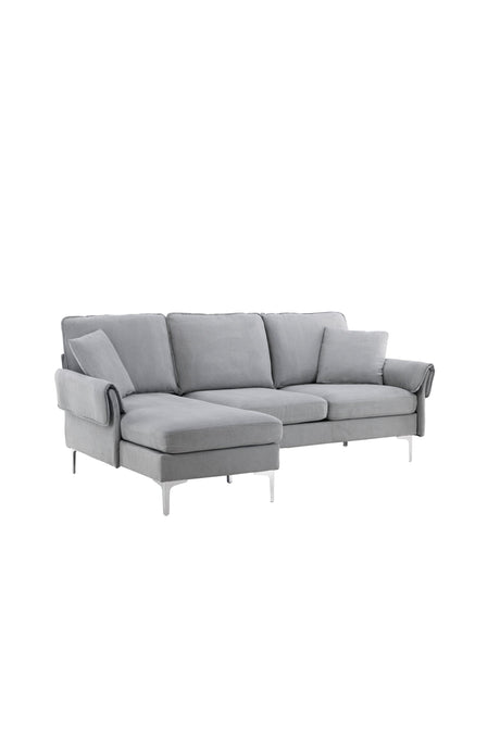 Toulouse 3 - Sitzer Sofa - grau/Polyester - 3 - Sitzer Sofas - ALVAHOME