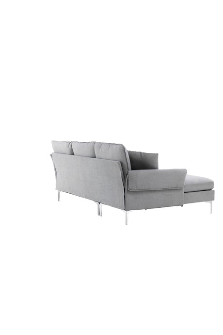 Toulouse 3 - Sitzer Sofa - grau/Polyester - 3 - Sitzer Sofas - ALVAHOME