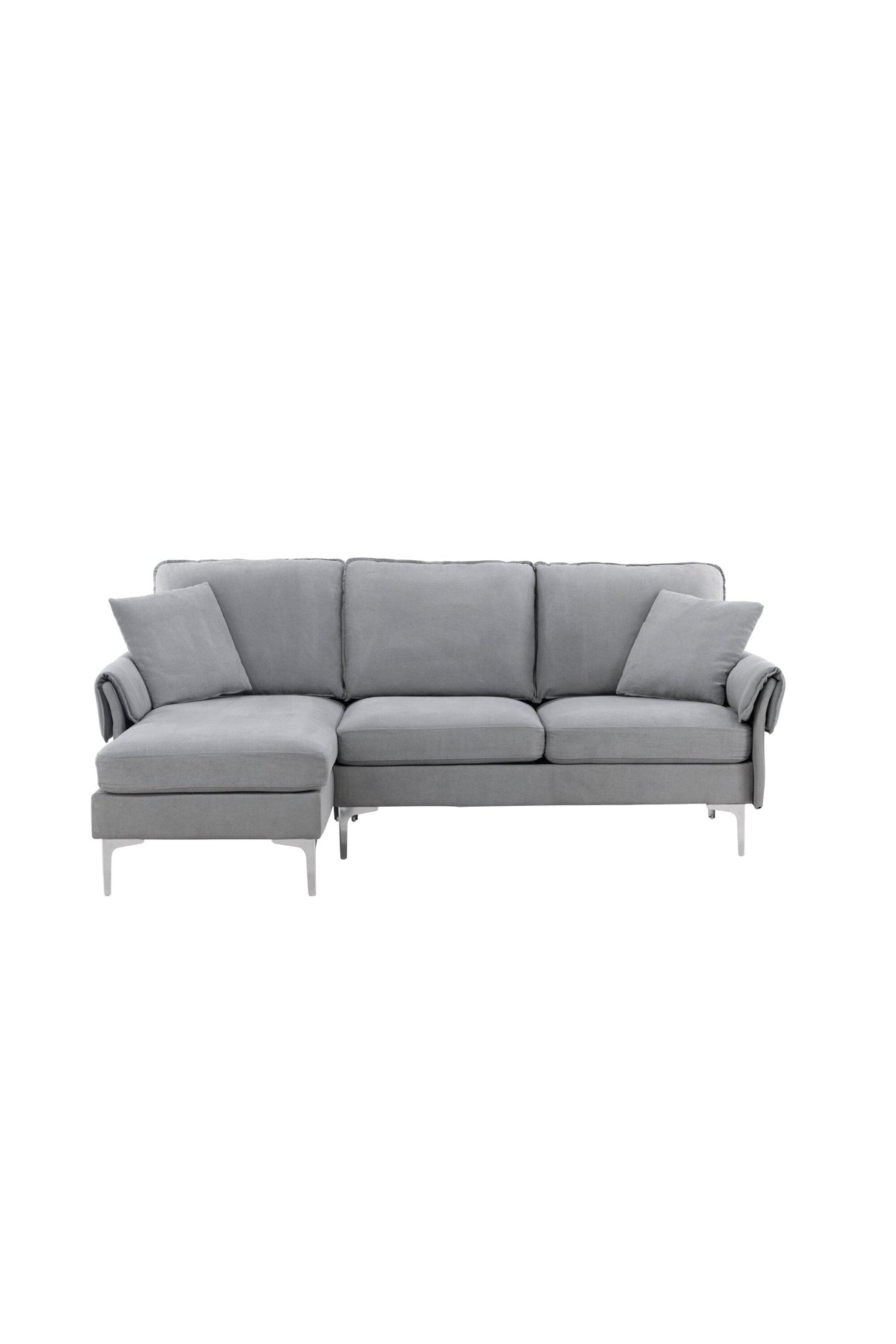 Toulouse 3 - Sitzer Sofa - grau/Polyester - 3 - Sitzer Sofas - ALVAHOME