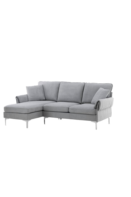 Toulouse 3 - Sitzer Sofa - grau/Polyester - 3 - Sitzer Sofas - ALVAHOME
