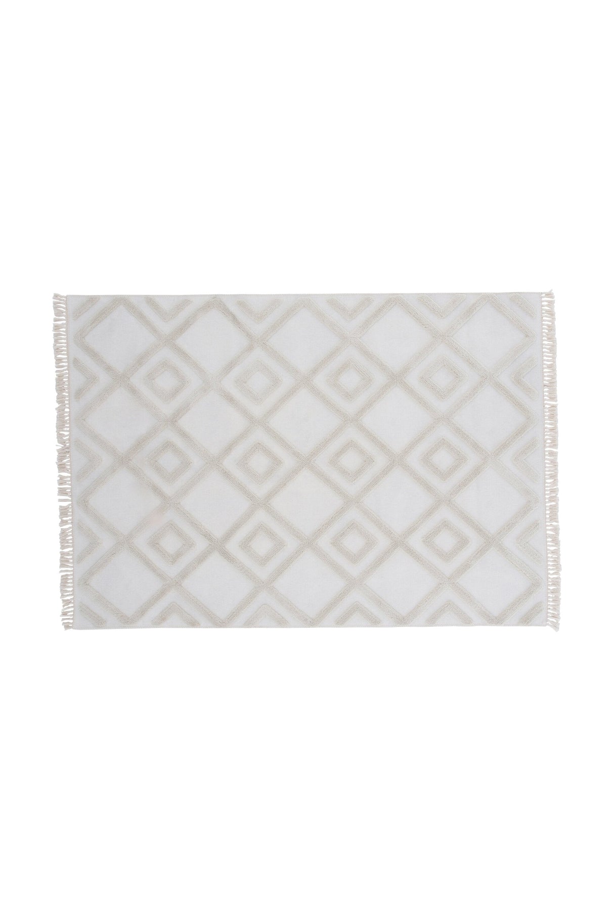 Towa Wohnzimmerteppich - weiß/Polyester - Wohnzimmerteppiche - ALVAHOME