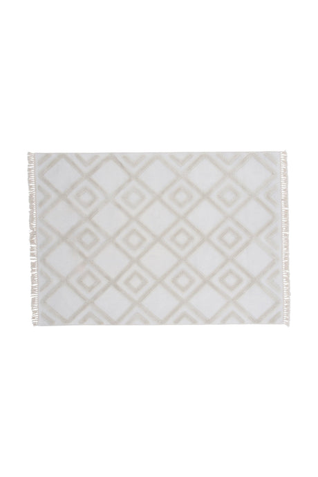 Towa Wohnzimmerteppich - weiß/Polyester - Wohnzimmerteppiche - ALVAHOME