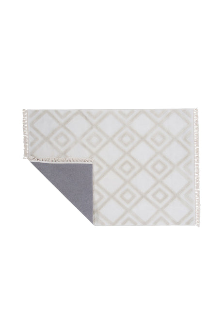 Towa Wohnzimmerteppich - weiß/Polyester - Wohnzimmerteppiche - ALVAHOME