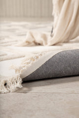 Towa Wohnzimmerteppich - weiß/Polyester - Wohnzimmerteppiche - ALVAHOME