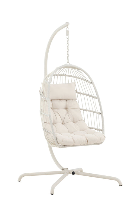 Trezza Hängesessel - beige/Stahl - Hängesessel - ALVAHOME