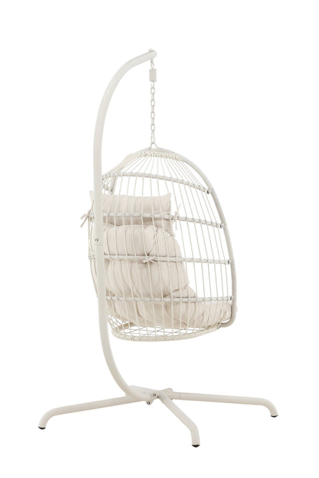 Trezza Hängesessel - beige/Stahl - Hängesessel - ALVAHOME