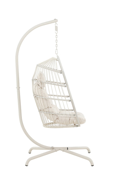 Trezza Hängesessel - beige/Stahl - Hängesessel - ALVAHOME