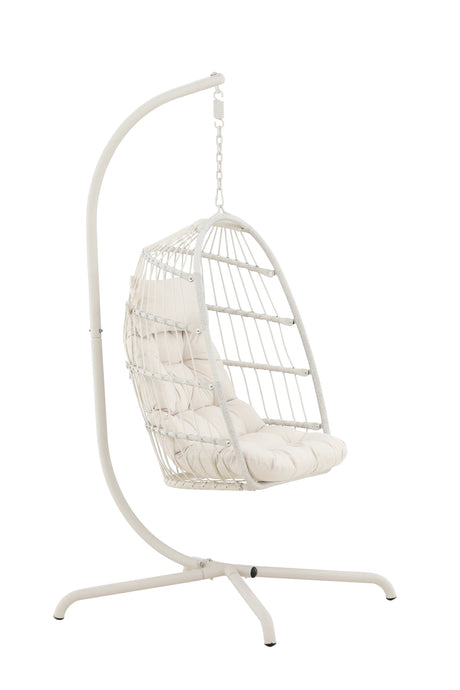 Trezza Hängesessel - beige/Stahl - Hängesessel - ALVAHOME